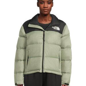 North Face 1996 Retro Nuptse Jacket, Womens Size Large, Green Tea color